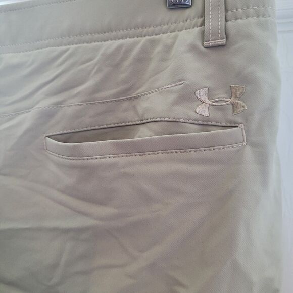 Under Armour Golf Chino Pants Men's Size 36 X 32 Outdoor Khaki Athletic Preppy - Picture 8 of 12